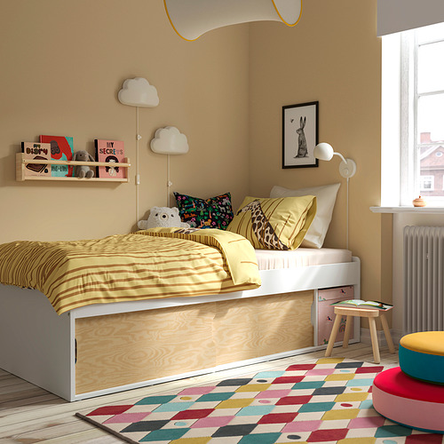 KLIPPUGGLA, bed frame with storage. 3 of 6 open dialog