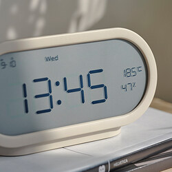 RÖDSTRÄFSE alarm clock with hygro-/thermometer