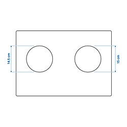 Ilustración de medidas - LAGAN placa de inducción