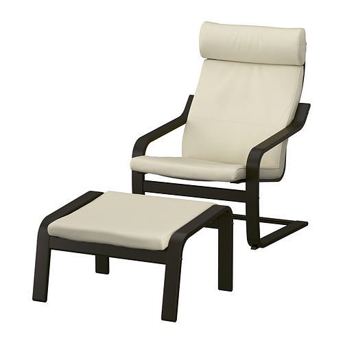 POÄNG, armchair and ottoman 1 of 10 open dialog