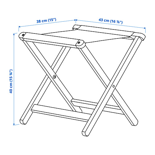 SOLUPPGÅNG, taburete de exterior. 4 de 4 open dialog