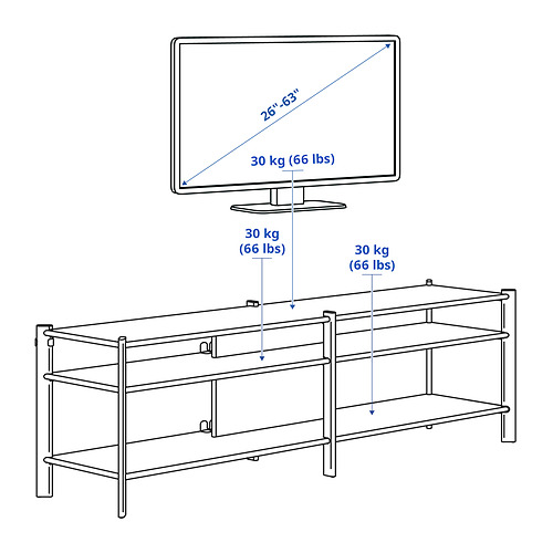 JÄTTESTA, mueble TV 8 de 8 open dialog