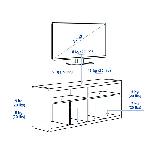 KALLAX, TV unit 6 of 6 open dialog
