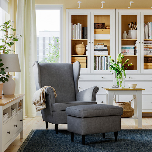 STRANDMON, reposapiés con almacenaje. 2 de 5 open dialog