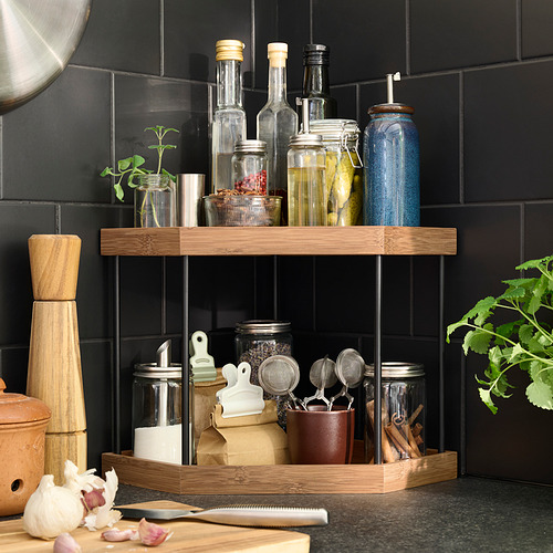 NÅLBLECKA, corner shelf. 2 of 4 open dialog