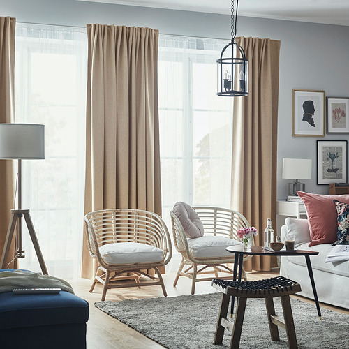 ANNAKAJSA, room darkening curtains, 1 pair 2 of 7 open dialog