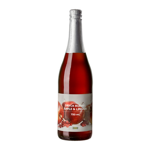 DRYCK BUBBEL ÄPPLE & LINGON, sparkling apple & lingonberry drink. 1 of 4 open dialog