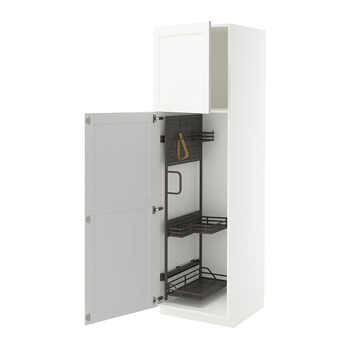 METOD, high cabinet with cleaning interior. 1 of 3 open dialog
