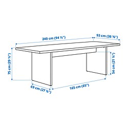 Measurement Illustration - BERGSHYTTAN table
