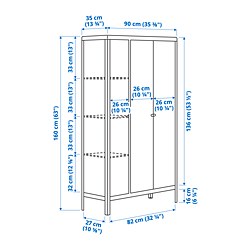 Measurement Illustration - KOLBJÖRN cabinet