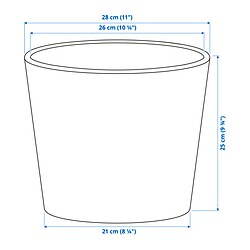 Measurement Illustration - SOJABÖNA plant pot