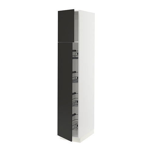 SEKTION, high cabinet w door/wire baskets. 1 of 4 open dialog