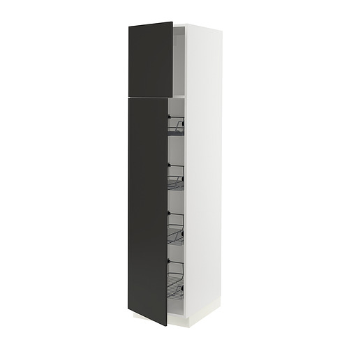 SEKTION, high cabinet w door/wire baskets. 1 of 4 open dialog