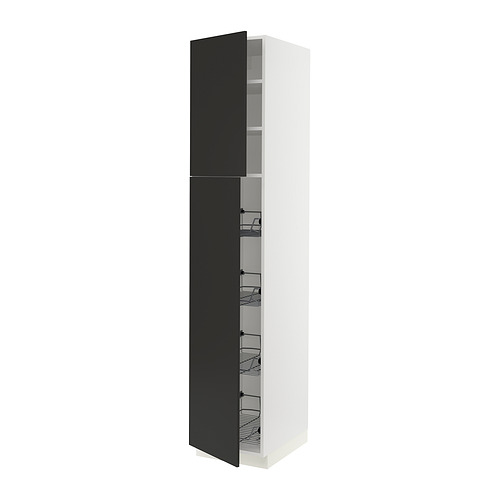 SEKTION, high cabinet w door/wire baskets 1 of 4 open dialog