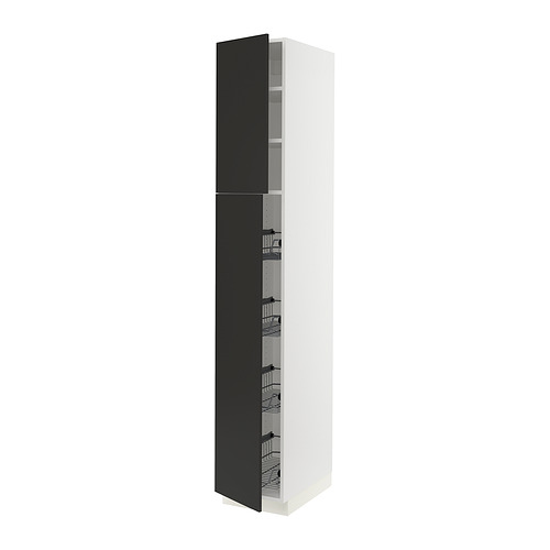 SEKTION, high cabinet w door/wire baskets 1 of 4 open dialog