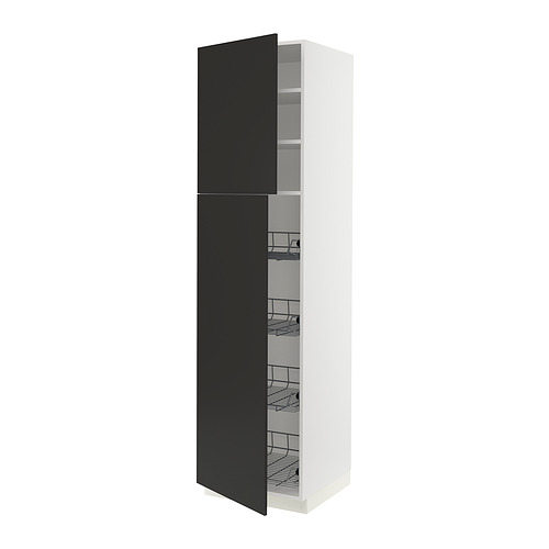 SEKTION, high cabinet w door/wire baskets 1 of 4 open dialog