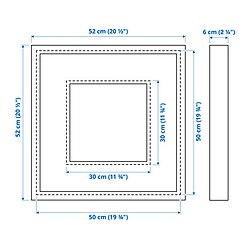 Ilustración de medidas - SANNAHED marco
