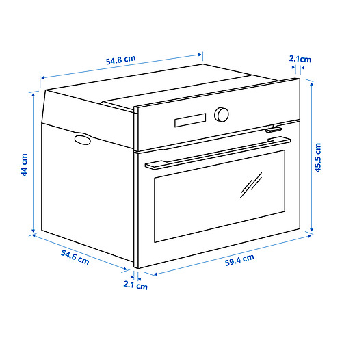 FINSMAKARE, microwave combi with forced air 12 of 12 open dialog