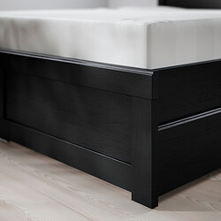 Measurement Illustration - FÅGELFJÄLLET bed frame with 4 storage boxes