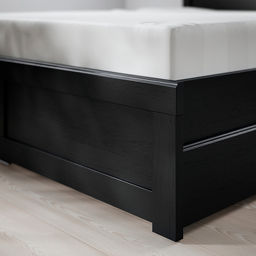 Measurement Illustration - FÅGELFJÄLLET bed frame with 4 storage boxes