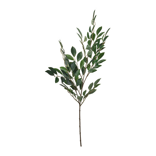 SMYCKA: rama de hoja verde artificial, realista, plástico reciclado, tallo de acero ajustable.