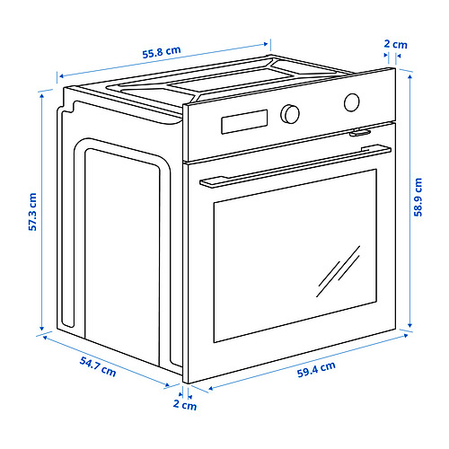 FINSMAKARE, Horno aire forzado vapor pirolítico 14 de 14 open dialog