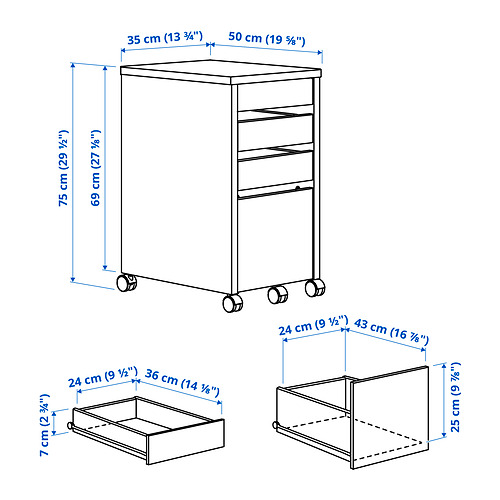 MICKE, drawer unit/drop file storage 3 of 4 open dialog