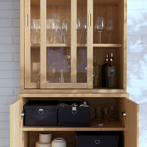TONSTAD, storage with sliding glass doors 3 of 5 open dialog