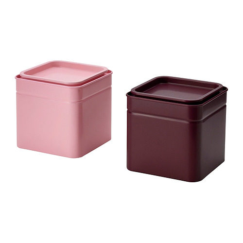 BLOMNING tin with lid