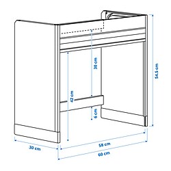 Ilustración de medidas - TITTEBO armario de persiana