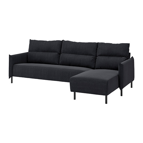 MANNARP, sectional, 4-seat with chaise. 1 of 10 open dialog