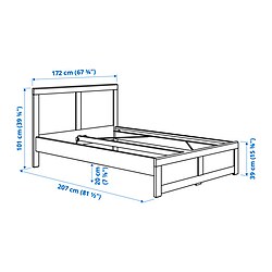 Ilustración de medidas - FÅGELFJÄLLET cama