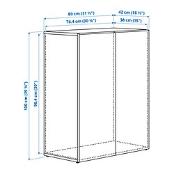 Ilustración de medidas - LASTARE estructura con puertas