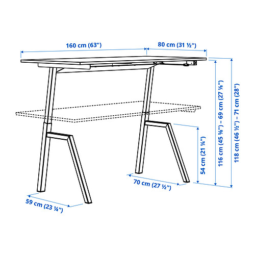 TROTTEN, desk sit/stand. 4 of 7 open dialog