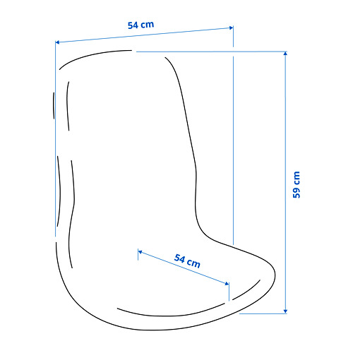 LÅNGFJÄLL, seat shell. 2 of 2 open dialog