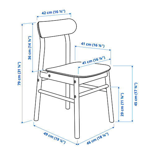 LISABO / RÖNNINGE, table and 4 chairs 7 of 7 open dialog