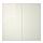 HASVIK, puertas correderas, 2 uds, Alto brillo blanco