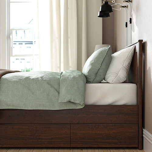 SONGESAND, bed frame with 2 storage boxes 7 of 11 open dialog