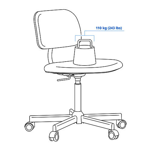 BLECKBERGET, swivel chair 4 of 11 open dialog