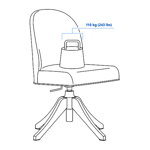 ROSENTORP, silla giratoria 4 de 8 open dialog