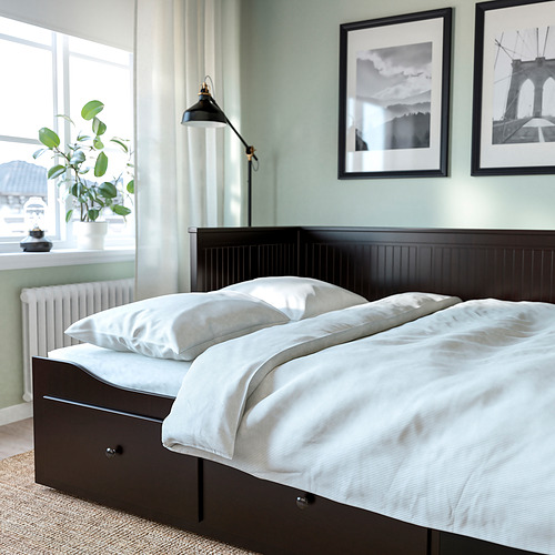 HEMNES daybed frame Twin with 3 drawers, without mattress