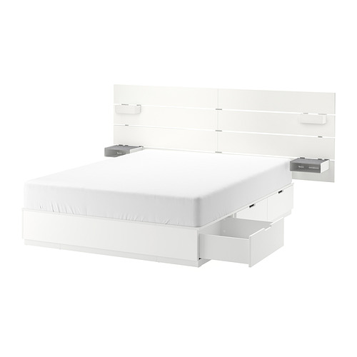 NORDLI, bed with headboard and storage 1 of 10 open dialog