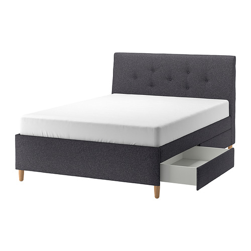 IDANÄS, upholstered storage bed 1 of 11 open dialog