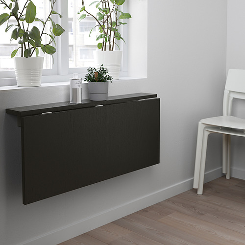 BJURSTA, wall-mounted drop-leaf table 6 of 7 open dialog