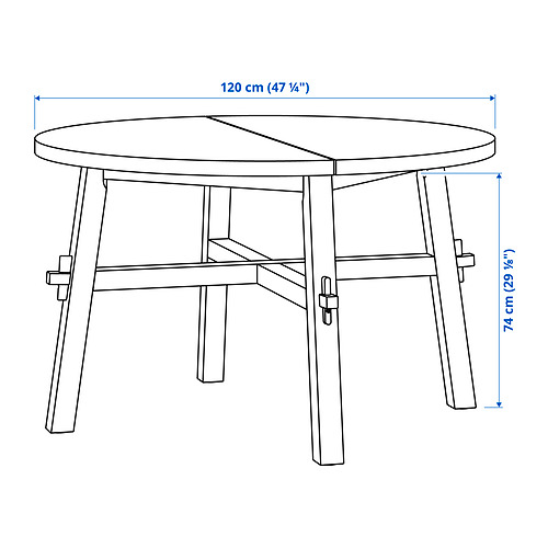 SKOGSTA, dining table. 4 of 4 open dialog