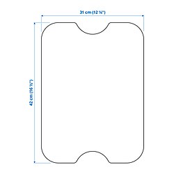 Ilustración de medidas - NORRÅVA tapa