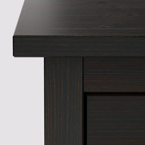 IKEA Mallorca HEMNES shoe cabinet with compartments, black - Main Image