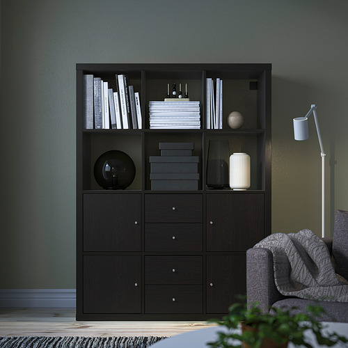 KALLAX, shelving unit with 6 inserts 3 of 10 open dialog