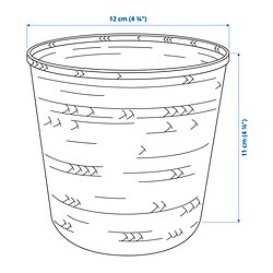 Measurement Illustration - KLYNNON plant pot