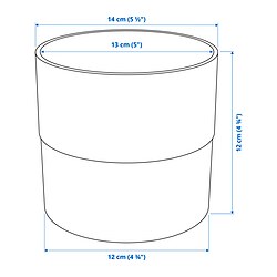 Measurement Illustration - NYPON plant pot